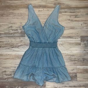 American Eagle Denim Romper